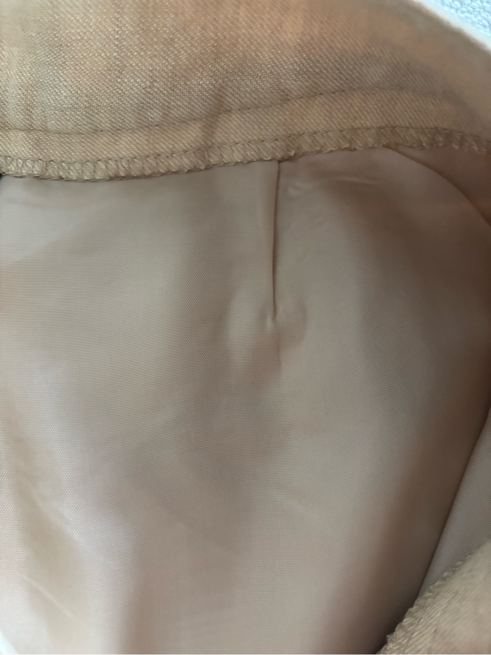 Lauren Ralph Lauren Woman’s Classic Straight-Leg Pants in Tan 100% Linen Sz/2P - Picture 7 of 9